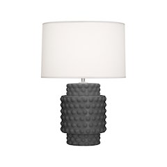 Matte Ash Dolly Accent Lamp in Matte Ash Glazed Textured Ceramic Color