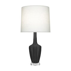 Matte Ash Emma Accent Lamp in Matte Ash Glazed Ceramic Color