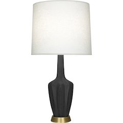 Matte Ash Emma Table Lamp in Matte Ash Glazed Ceramic Color