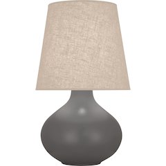 Matte Ash June Table Lamp in Matte Ash Glazed Ceramic Color