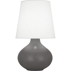 Matte Ash June Table Lamp in Matte Ash Glazed Ceramic Color