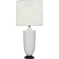 Matte Dove Michael Berman Hadrian Table Lamp in Matte Dove Glazed Ceramic Color
