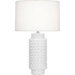 Matte Daisy Dolly Table Lamp in Matte Daisy Glazed Textured Ceramic Color