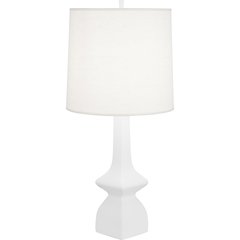 Matte Daisy Jasmine Table Lamp in Matte Daisy Glazed Ceramic Color