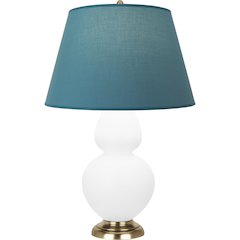 Matte Daisy Double Gourd Table Lamp in Matte Dasiy Glazed Ceramic Color