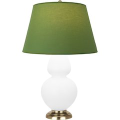 Matte Daisy Double Gourd Table Lamp in Matte Daisy Glazed Ceramic Color