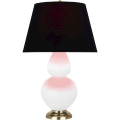 Matte Daisy Double Gourd Table Lamp in Matte Daisy Glazed Ceramic Color