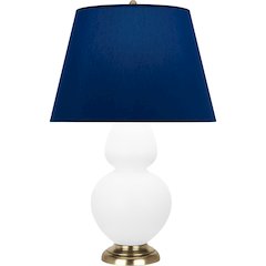 Matte Daisy Double Gourd Table Lamp in Matte Daisy Glazed Ceramic Color