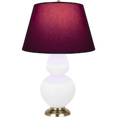 Matte Daisy Double Gourd Table Lamp in Matte Daisy Glazed Ceramic Color