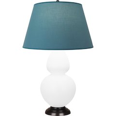 Matte Daisy Double Gourd Table Lamp in Matte Daisy Glazed Ceramic Color