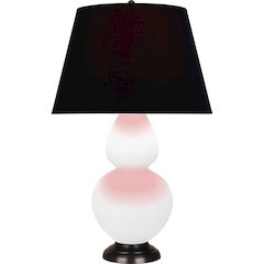 Matte Daisy Double Gourd Table Lamp in Matte Daisy Glazed Ceramic Color