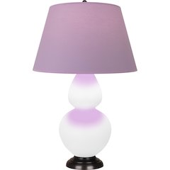Matte Daisy Double Gourd Table Lamp in Matte Daisy Glazed Ceramic Color