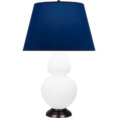 Matte Daisy Double Gourd Table Lamp in Matte Daisy Glazed Ceramic Color