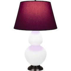 Matte Daisy Double Gourd Table Lamp in Matte Daisy Glazed Ceramic Color