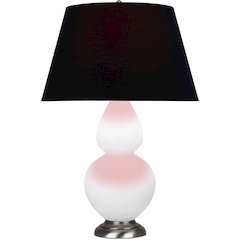 Matte Daisy Double Gourd Table Lamp in Matte Daisy Glazed Ceramic Color