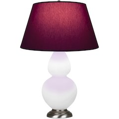 Matte Daisy Double Gourd Table Lamp in Matte Daisy Glazed Ceramic Color