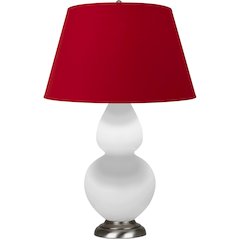 Matte Daisy Double Gourd Table Lamp in Matte Daisy Glazed Ceramic Color