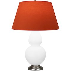 Matte Daisy Double Gourd Table Lamp in Matte Daisy Glazed Ceramic Color