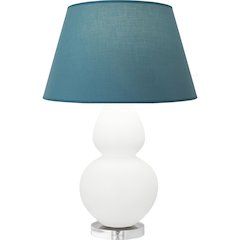 Matte Daisy Double Gourd Table Lamp in Matte Daisy Glazed Ceramic Color