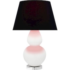 Matte Daisy Double Gourd Table Lamp in Matte Daisy Glazed Ceramic Color