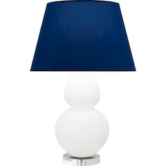 Matte Daisy Double Gourd Table Lamp in Matte Daisy Glazed Ceramic Color
