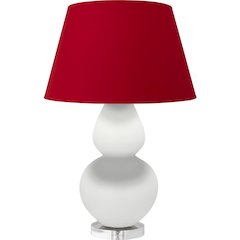 Matte Daisy Double Gourd Table Lamp in Matte Daisy Glazed Ceramic Color