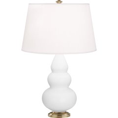 Matte Daisy Small Triple Gourd Accent Lamp in Matte Daisy Glazed Ceramic Color