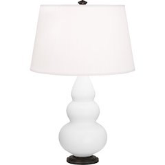 Matte Daisy Small Triple Gourd Accent Lamp in Matte Daisy Glazed Ceramic Color