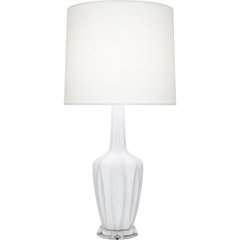 Matte Daisy Emma Table Lamp in Matte Daisy Glazed Ceramic Color