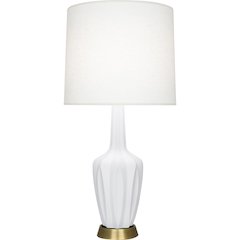 Matte Daisy Emma Table Lamp in Matte Daisy Glazed Ceramic Color