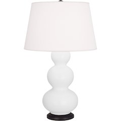 Matte Daisy Triple Gourd Table Lamp in Matte Daisy Glazed Ceramic Color