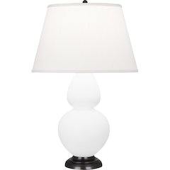 Matte Daisy Double Gourd Table Lamp in Matte Daisy Glazed Ceramic Color