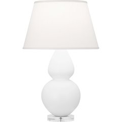 Matte Daisy Double Gourd Table Lamp in Matte Daisy Glazed Ceramic Color