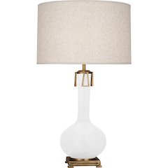 Matte Daisy Athena Table Lamp in Matte Daisy Glazed Ceramic Color