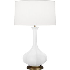 Matte Daisy Pike Table Lamp in Matte Daisy Glazed Ceramic Color
