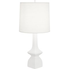 Matte Lily Jasmine Table Lamp in Matte Lily Glazed Ceramic Color