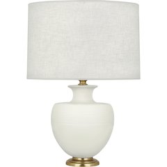 Matte Lily Michael Berman Atlas Table Lamp in Matte Lily Glazed Ceramic Color