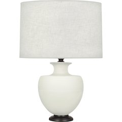 Matte Lily Michael Berman Atlas Table Lamp in Matte Lily Glazed Ceramic Color