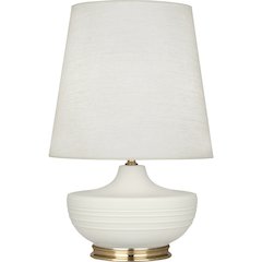 Matte Lily Michael Berman Nolan Table Lamp in Matte Lily Glazed Ceramic Color