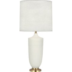Matte Lily Michael Berman Hadrian Table Lamp in Matte Lily Glazed Ceramic Color