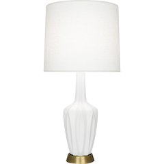 Matte Lily Emma Table Lamp in Matte Lily Glazed Ceramic Color