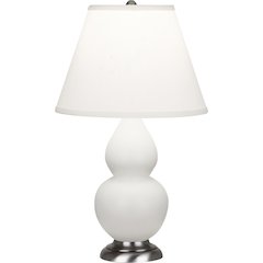 Matte Lily Small Double Gourd Accent Lamp in Matte Lily Glazed Ceramic Color
