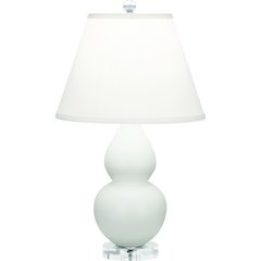 Matte Lily Small Double Gourd Accent Lamp in Matte Lily Glazed Ceramic Color