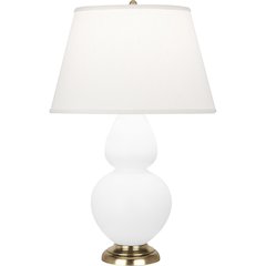 Matte Lily Double Gourd Table Lamp in Matte Lily Glazed Ceramic Color