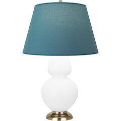 Matte Lily Double Gourd Table Lamp in Matte Lily Glazed Ceramic Color
