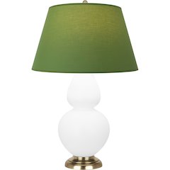 Matte Lily Double Gourd Table Lamp in Matte Lily Glazed Ceramic Color
