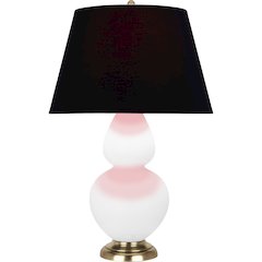 Matte Lily Double Gourd Table Lamp in Matte Lily Glazed Ceramic Color