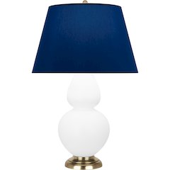 Matte Lily Double Gourd Table Lamp in Matte Lily Glazed Ceramic Color