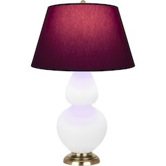 Matte Lily Double Gourd Table Lamp in Matte Lily Glazed Ceramic Color