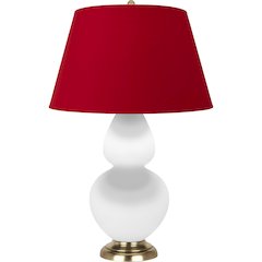 Matte Lily Double Gourd Table Lamp in Matte Lily Glazed Ceramic Color